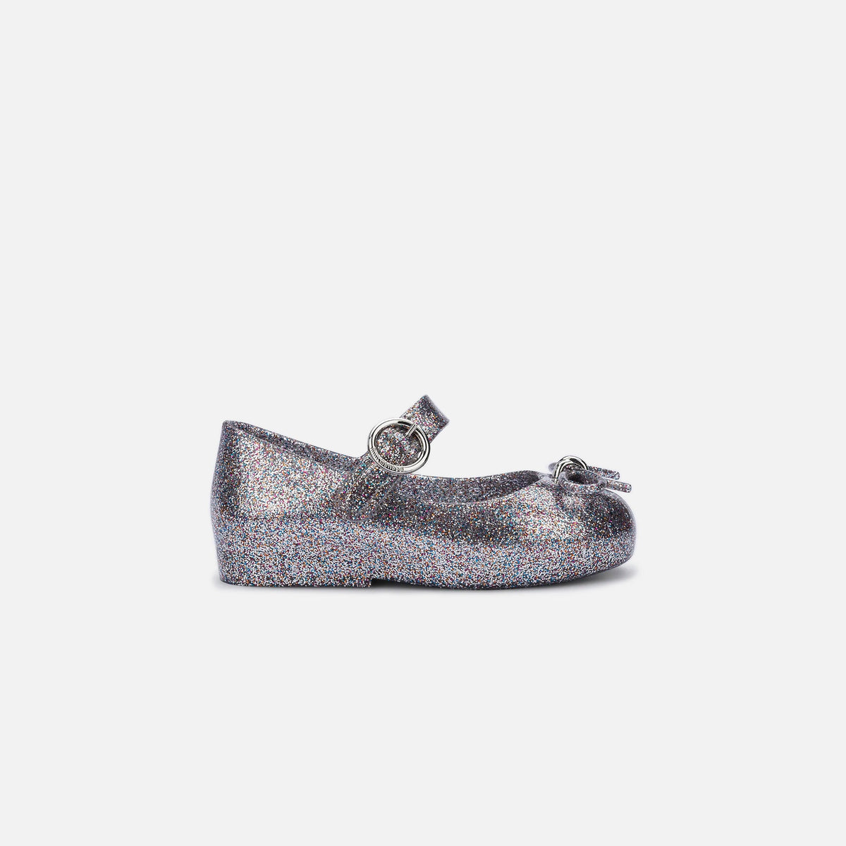 Melissa Mini Sweet Love Flat BB - Silver Glitter | Kith Silver Glitter