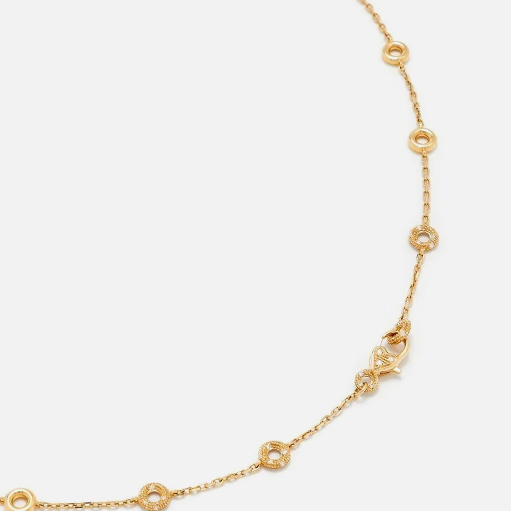 Yvonne Leon Mini Donuts Necklace - Gold / Diamonds | Kith Gold / Diamonds