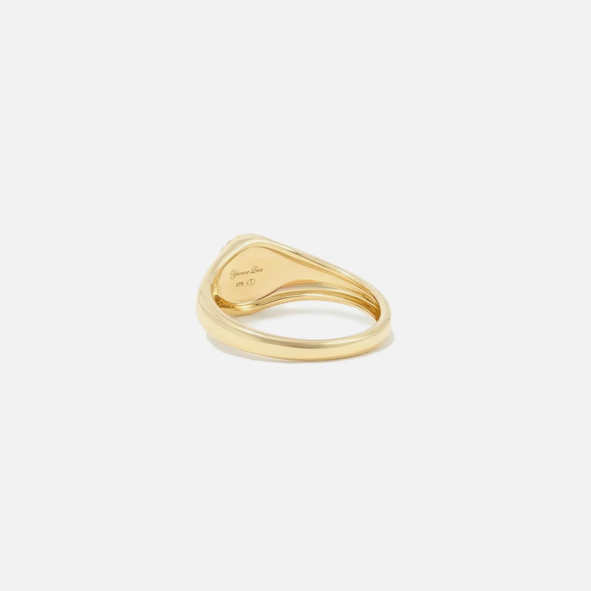 Yvonne Leon Baby Signet Ring With Diamond - Black | Kith Black