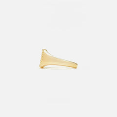 Yvonne Leon Baby Signet Ring With Diamond - Black | Kith Black