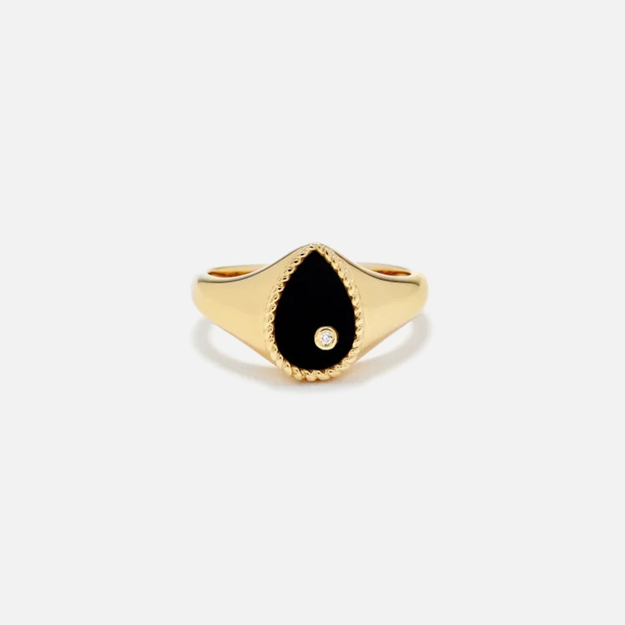Yvonne Leon Pear Shaped Signet Ring - Gold | Kith Gold