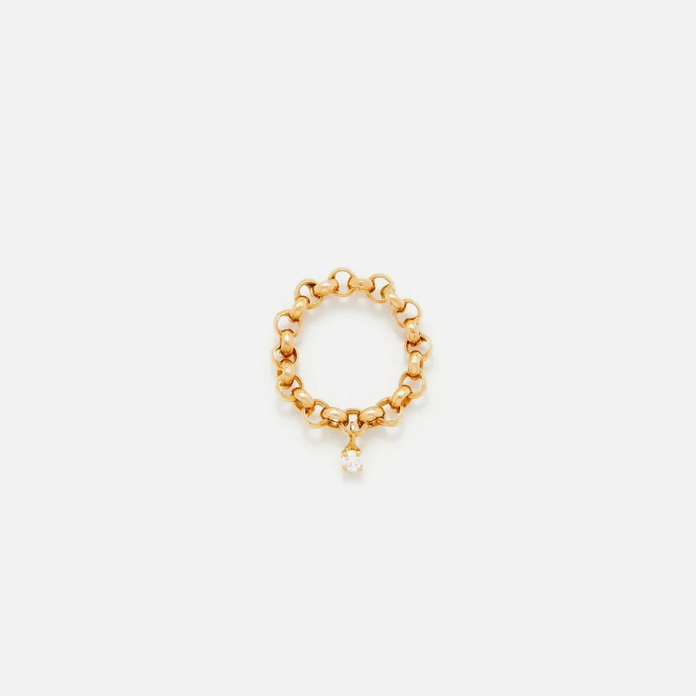 Yvonne Leon Bague Jaseron Flottant Ring - Yellow Gold | Kith Yellow Gold