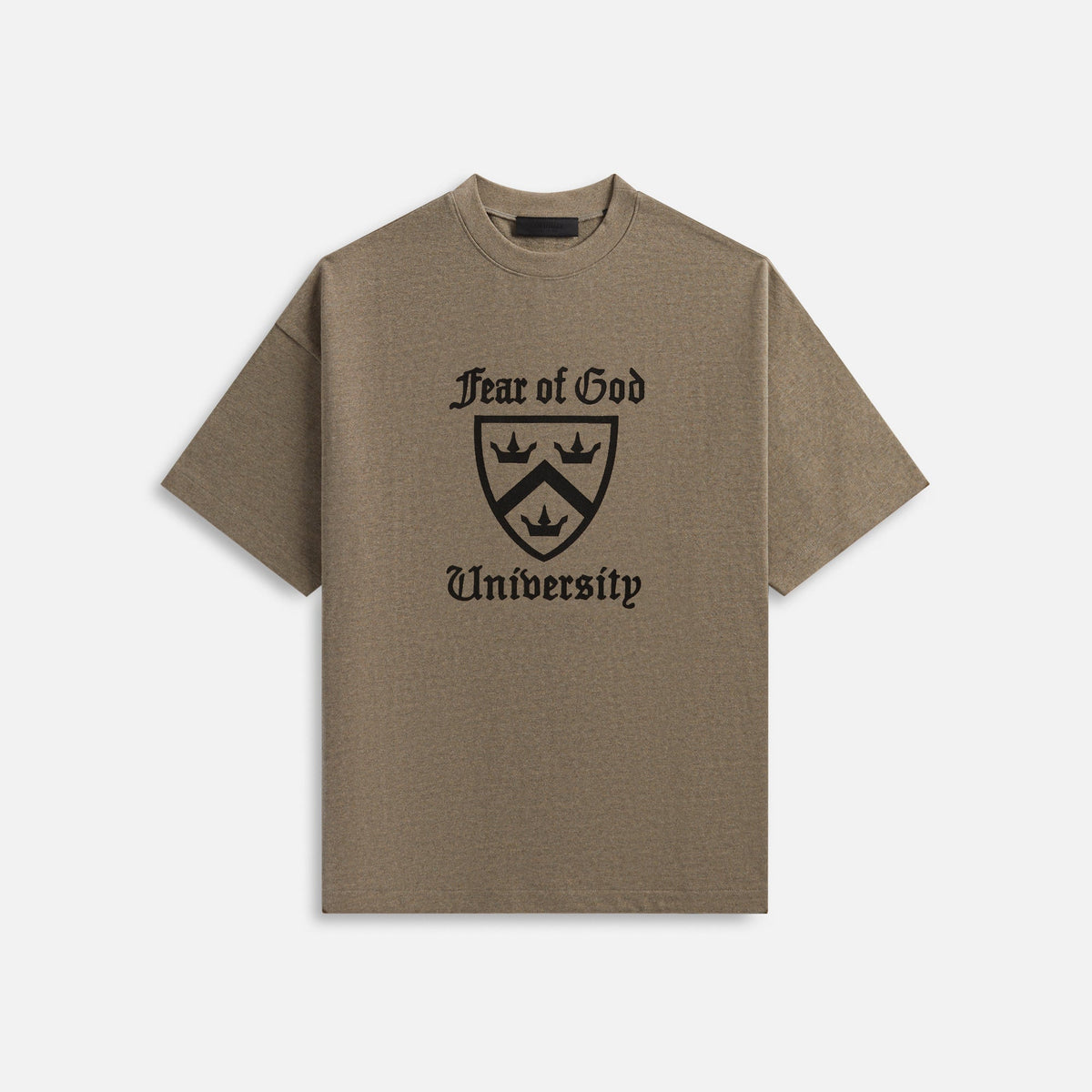 Essentials Heavy Crewneck Tee - Heather Grey | Kith Heather Grey