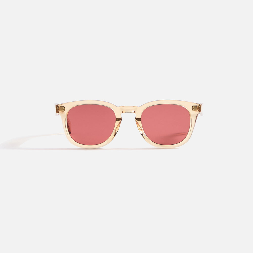 Garrett Leight Kinney II Sunglass - Champagne / Semi Flat Pure Rosewoo | Kith Champagne / Semi Flat Pure Rosewood