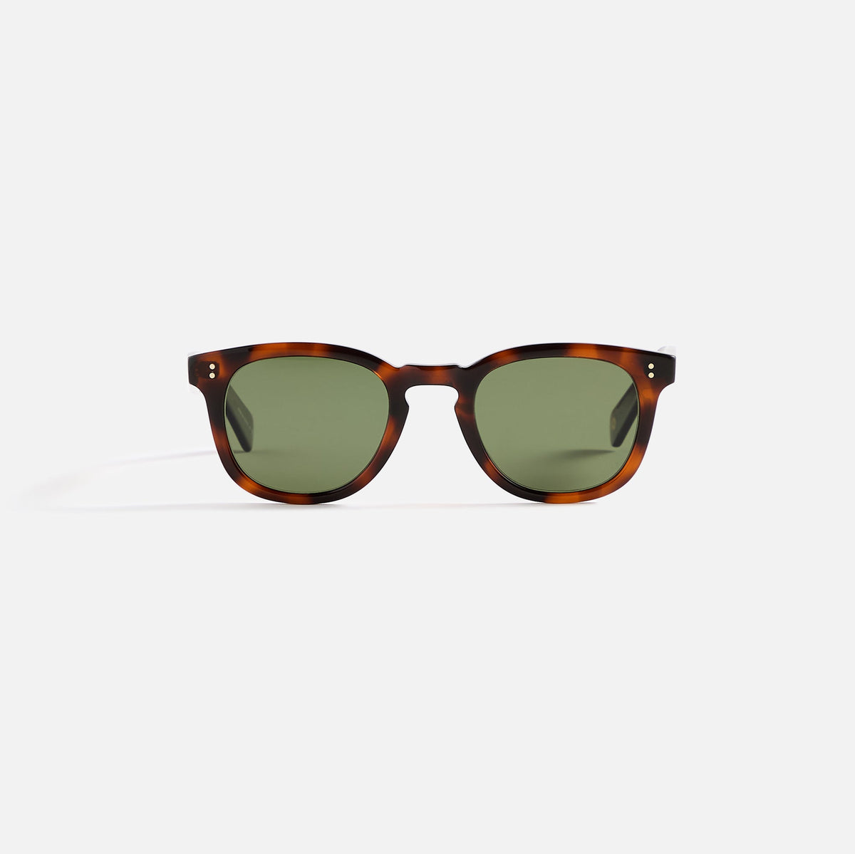 Garrett Leight Kinney II Sunglass - Spotted Brown Shell / Semi Flat Pu | Kith Spotted Brown Shell / Semi Flat Pure Green Polar