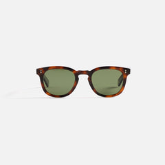 Garrett Leight Kinney II Sunglass - Spotted Brown Shell / Semi Flat Pu | Kith Spotted Brown Shell / Semi Flat Pure Green Polar