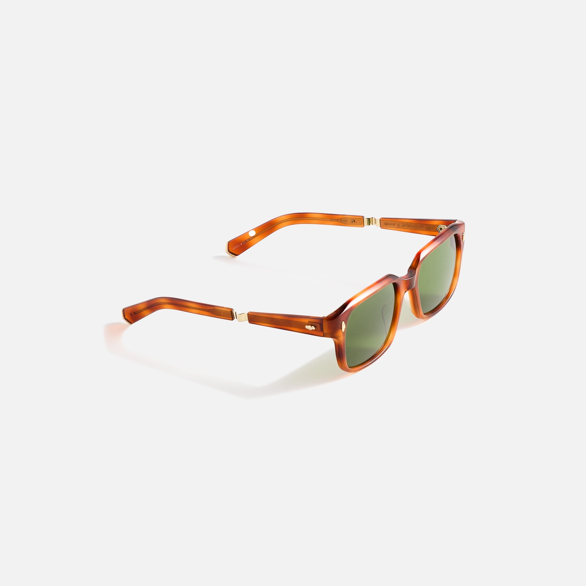 Garrett Leight Mr. Leight Purveyor Sunglass - Saffron Tortoise White G | Kith Saffron Tortoise White Gold / Boxwood Green
