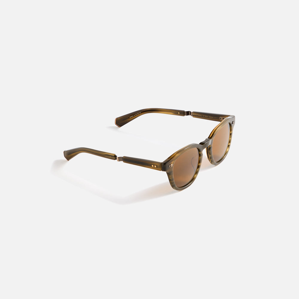 Garrett Leight Mr. Leight James Sunglass - Kelp Antique Gold / Mojave | Kith Kelp Antique Gold / Mojave Brown