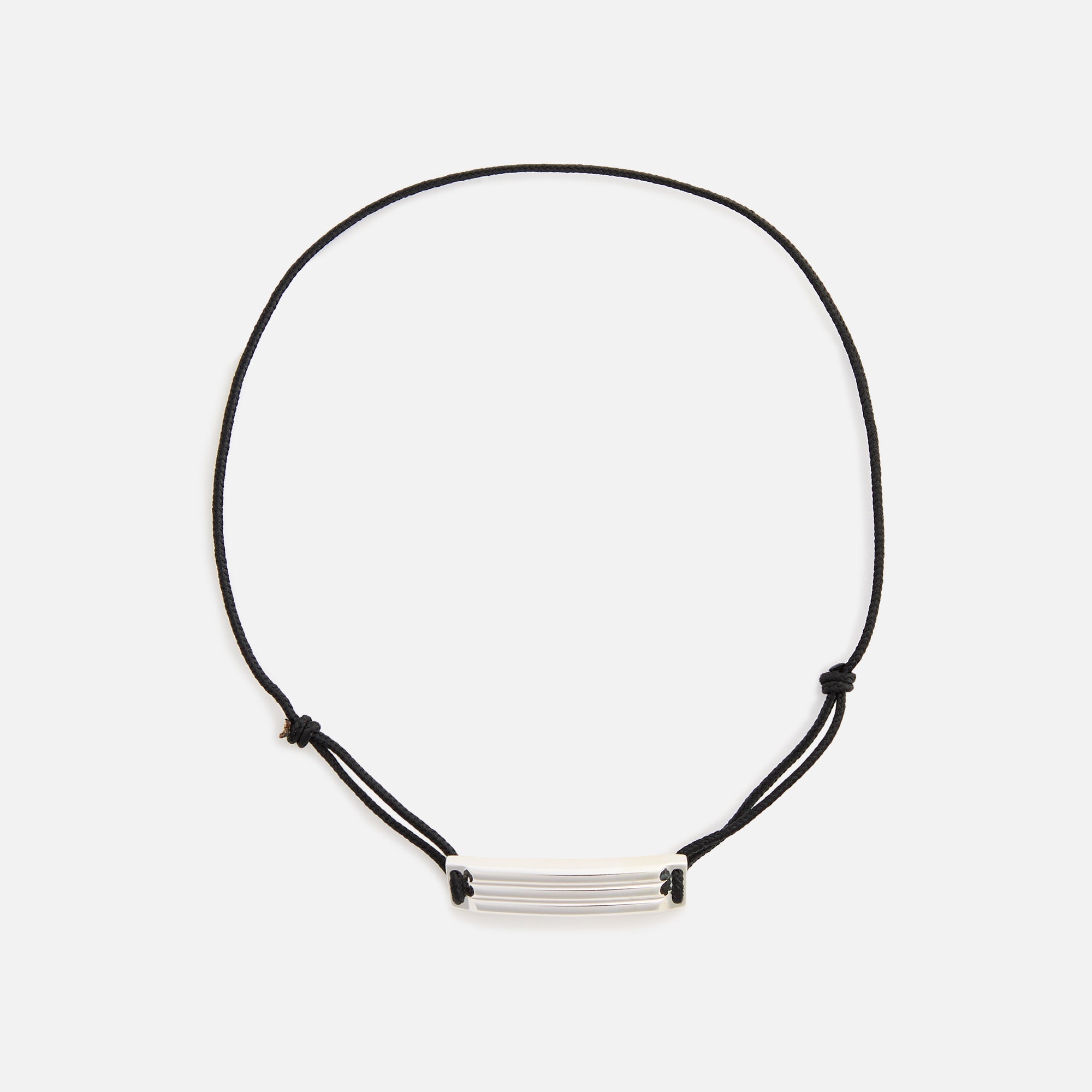 Le Gramme 5 Grammes Godron Cord Polished - Black / Silver | Kith Black / Silver