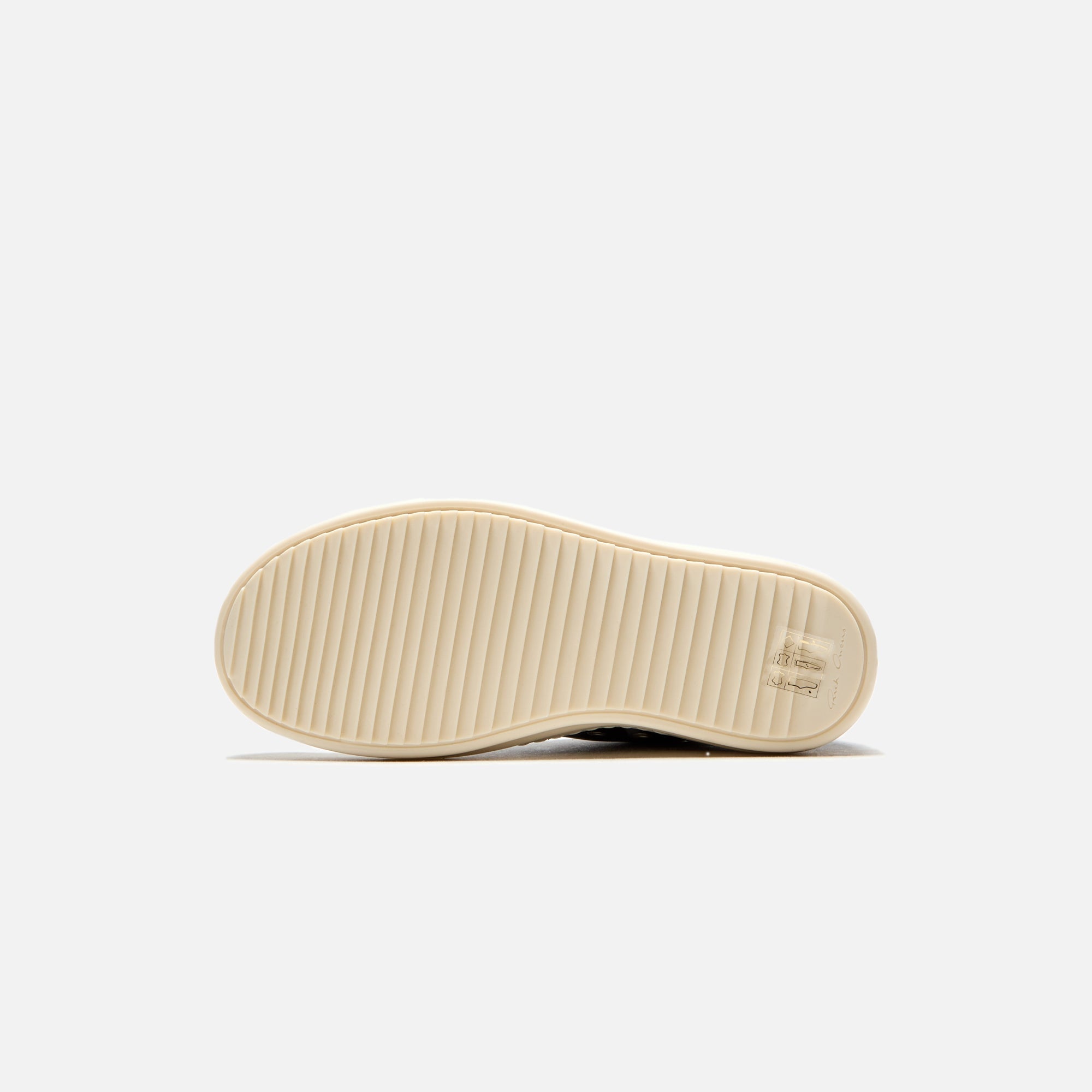 Rick Owens Kids Scarpe Pelle Low Sneakers - Black / Milk / Milk | Kith Black / Milk / Milk