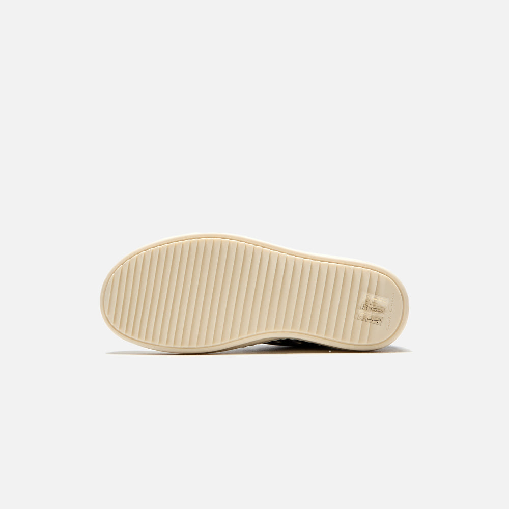 Rick Owens Kids Scarpe Pelle Low Sneakers - Black / Milk / Milk | Kith Black / Milk / Milk