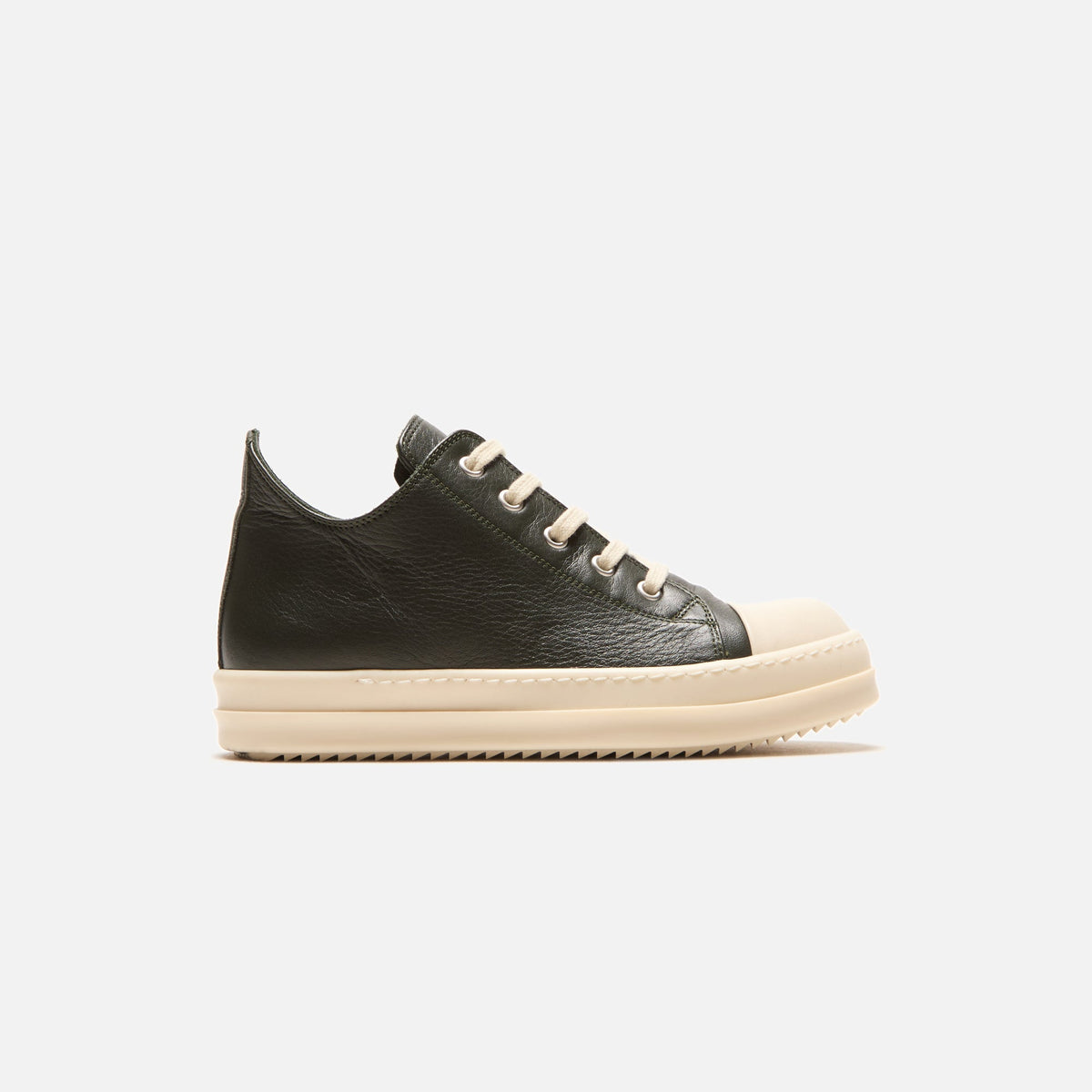 Rick Owens Kids Scarpe Pelle Low Sneakers - Forest / Milk / Milk | Kith Forest / Milk / Milk