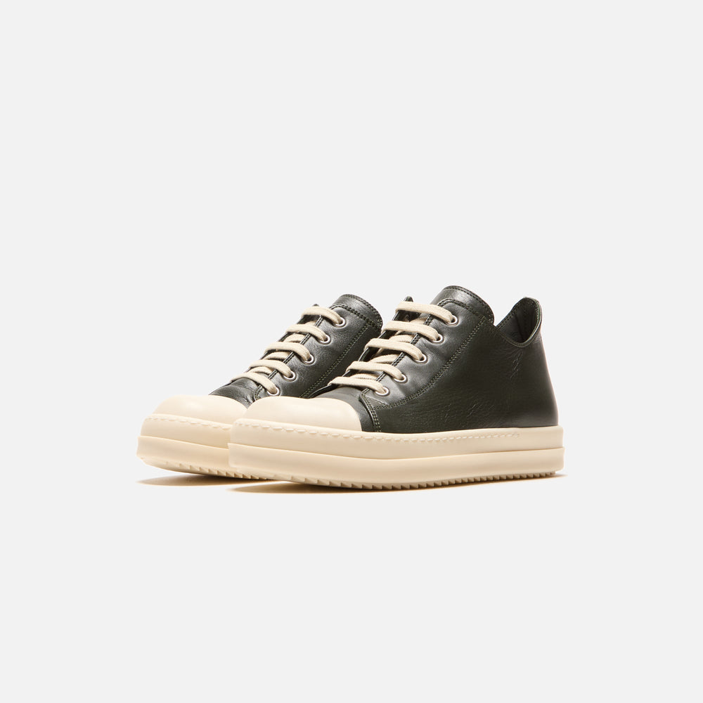 Rick Owens Kids Scarpe Pelle Low Sneakers - Forest / Milk / Milk | Kith Forest / Milk / Milk