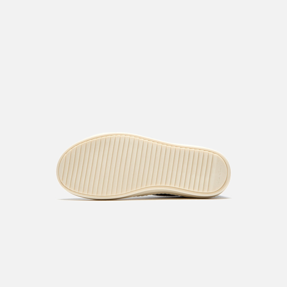 Rick Owens Kids Scarpe Pelle Vintage Sneakers - Black / Milk / Milk | Kith Black / Milk / Milk