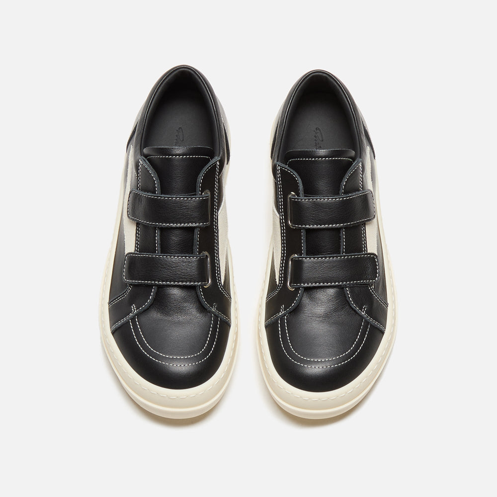 Rick Owens Kids Vintage Sneaker - Scarpe In Pelle Black / Milk / Milk | Kith Scarpe In Pelle Black / Milk / Milk