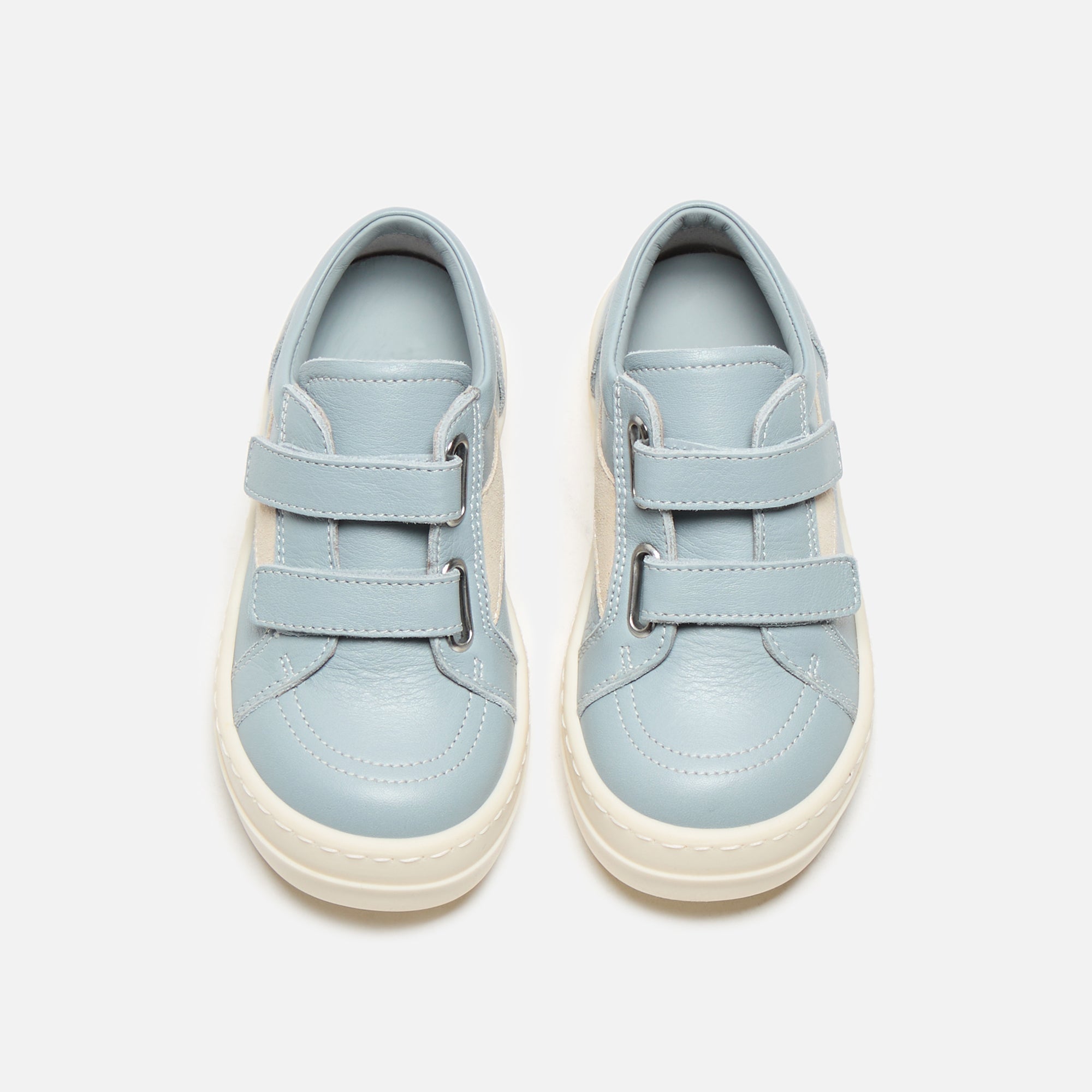 Rick Owens Baby Vintage Sneakers - Scarpe In Pelle / Pale Blue / Milk | Kith Scarpe In Pelle / Pale Blue / Milk