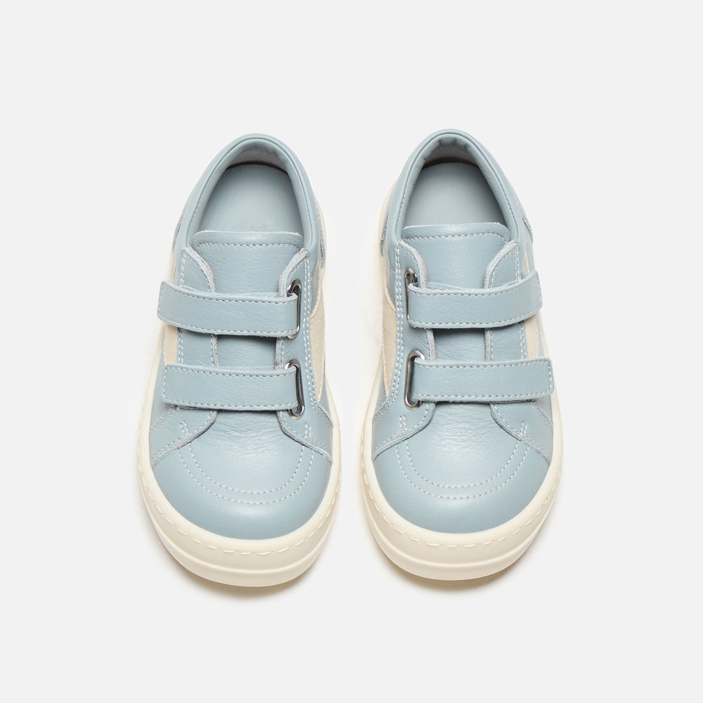 Rick Owens Baby Vintage Sneakers - Scarpe In Pelle / Pale Blue / Milk | Kith Scarpe In Pelle / Pale Blue / Milk