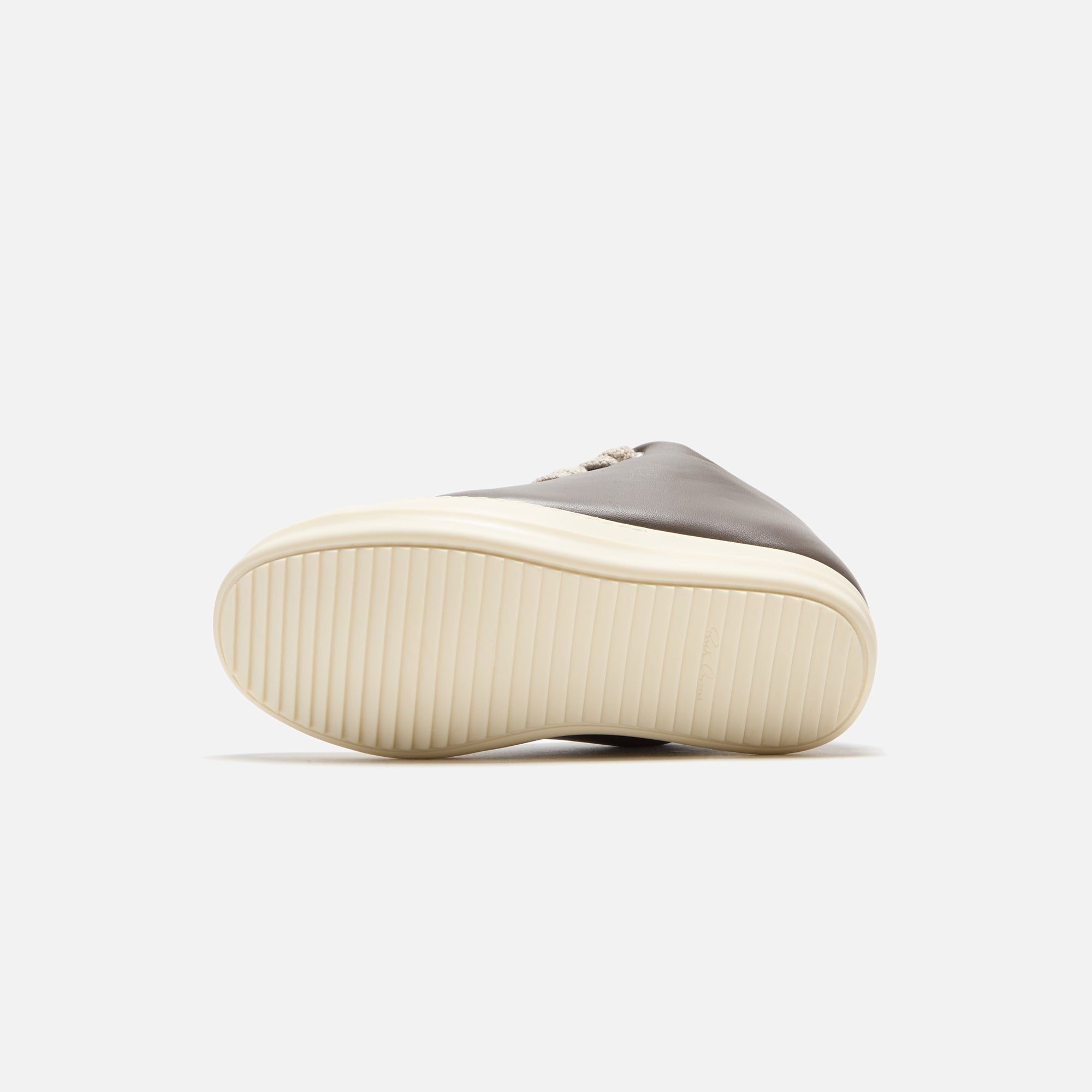 Rick Owens Scarpe in Pelle Jumbo Laced Padded Low Sneakers - Dark Dust | Kith Dark Dust / Milk