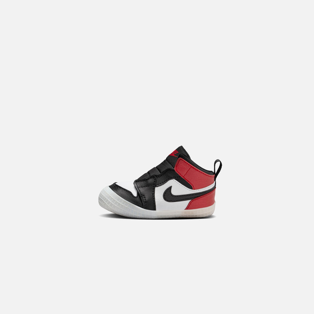 Jordan Air Jordan 1 Crib Bootie - Black / Black / Varsity Red / White | Kith Black / Black / Varsity Red / White