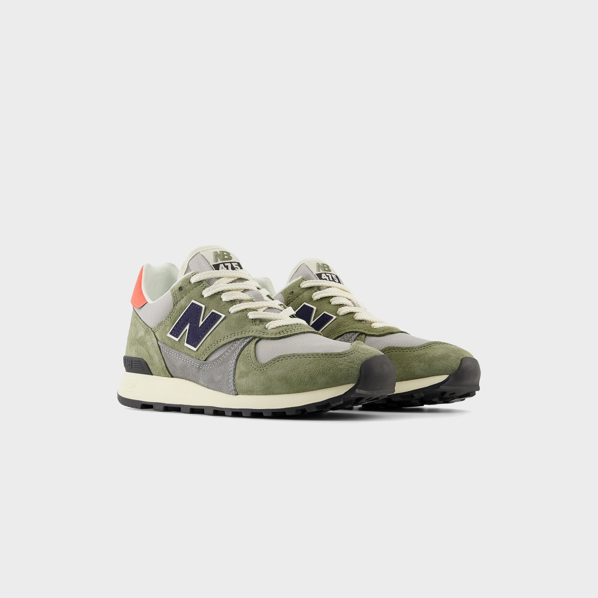 New Balance 475 - Dark Olivine / Raincloud / Drift Red | Kith Dark Olivine / Raincloud / Drift Red