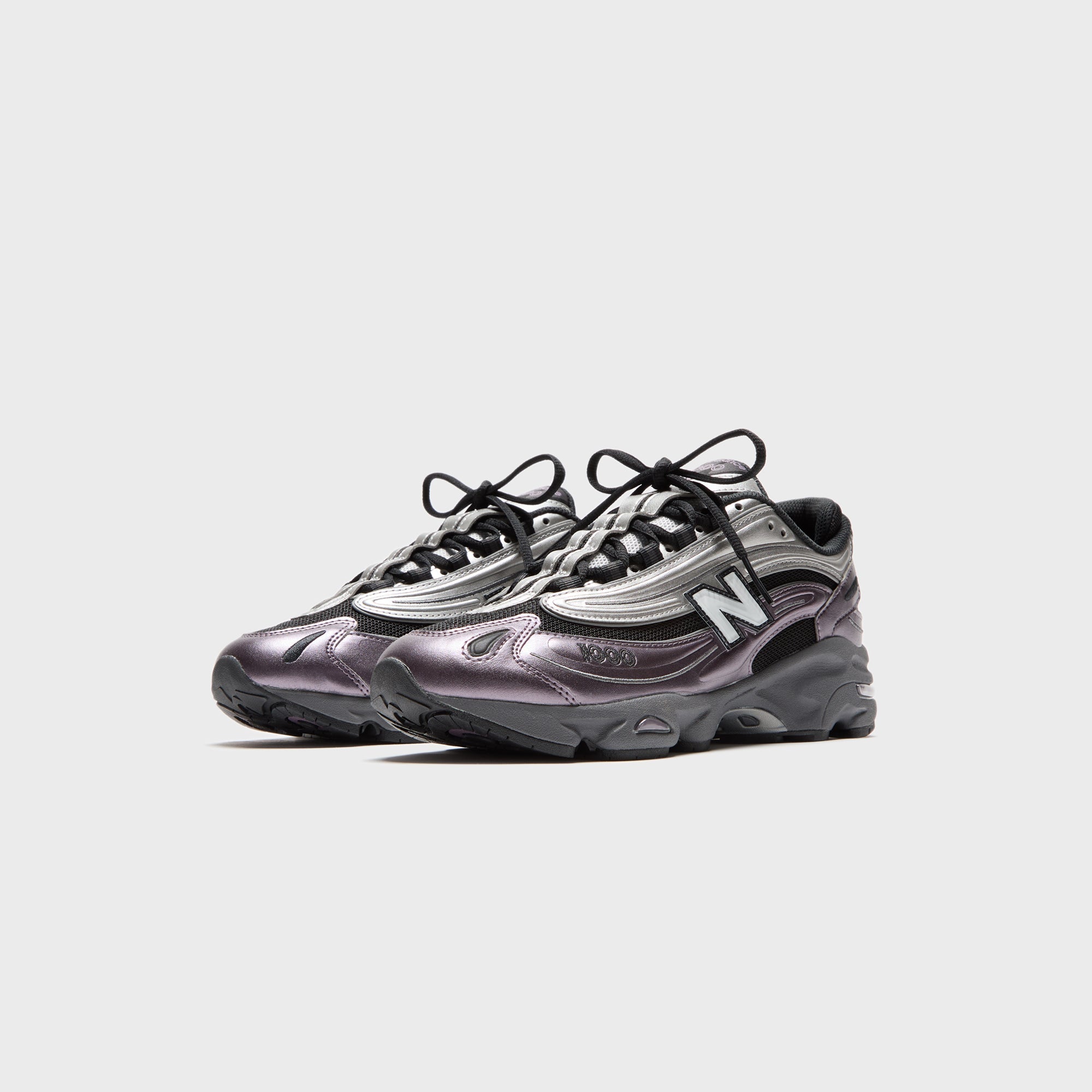 New Balance M1000 - Metallic Silver / Dark Ice Wine / Black | Kith Metallic Silver / Dark Ice Wine / Black