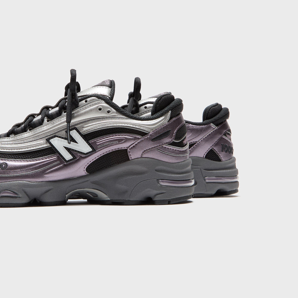 New Balance M1000 - Metallic Silver / Dark Ice Wine / Black | Kith Metallic Silver / Dark Ice Wine / Black