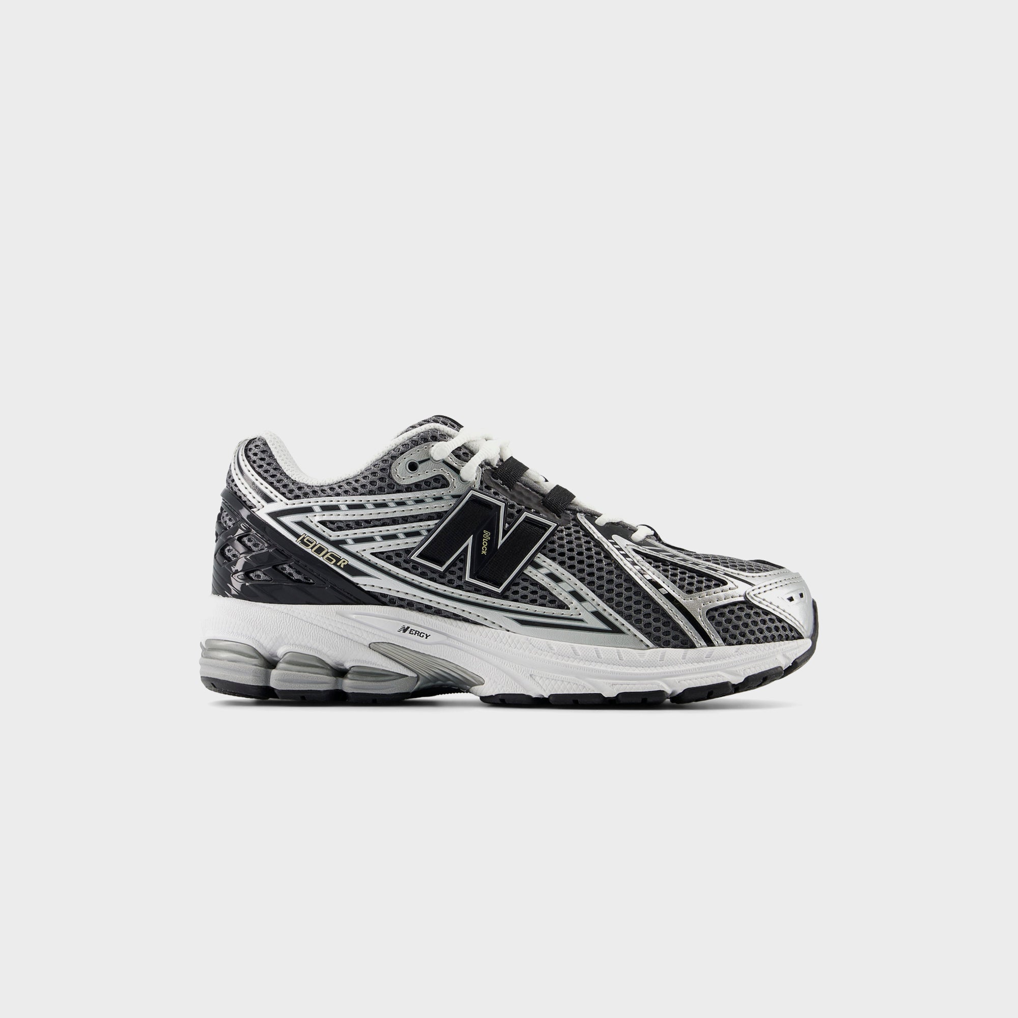 New Balance GS 1906R Hook & Loop - Silver Metalic / Black | Kith Silver Metalic / Black