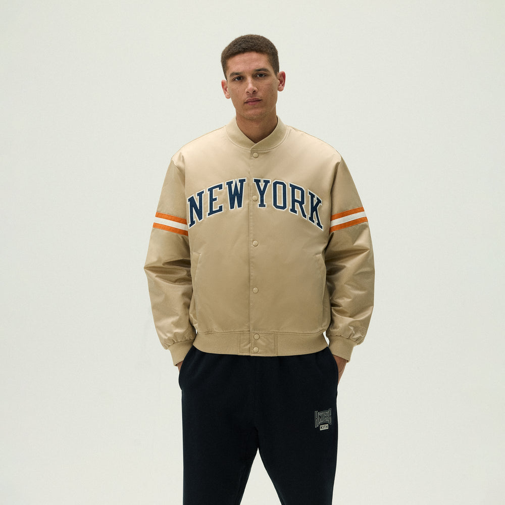 Kith for the New York Knicks Wings Satin Bomber Jacket - Stock | Kith Stock