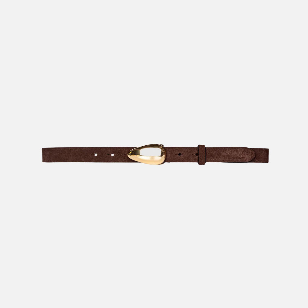 Black Suede Studio Bean Belt - Brown Suede | Kith Brown Suede