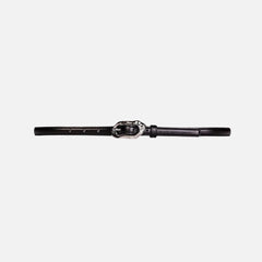 Black Suede Studio Greca Leather Belt - Black | Kith Black