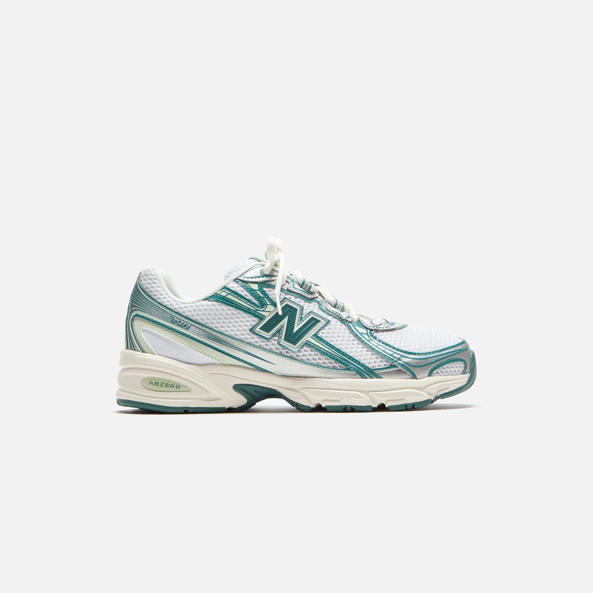 New Balance 740 - White / Marsh Green / Sea Salt | Kith White / Marsh Green / Sea Salt
