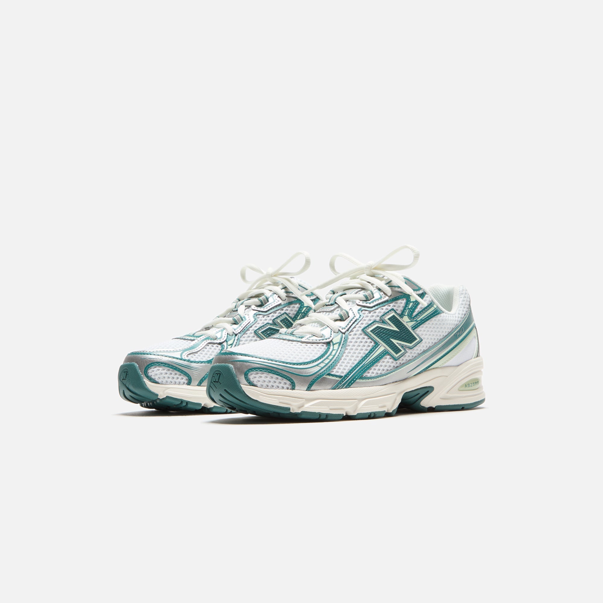 New Balance 740 - White / Marsh Green / Sea Salt | Kith White / Marsh Green / Sea Salt