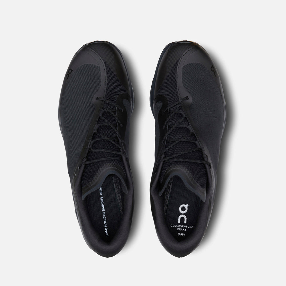 On Running x Post Archive Faction WMNS Cloudventure Peak - All Black | Kith All Black