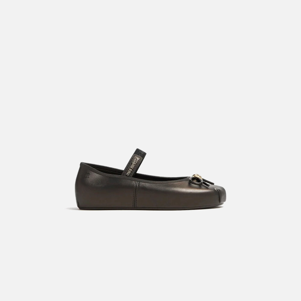 Melissa Mini Sophie Ballet Flat - Metallic Black | Kith Metallic Black
