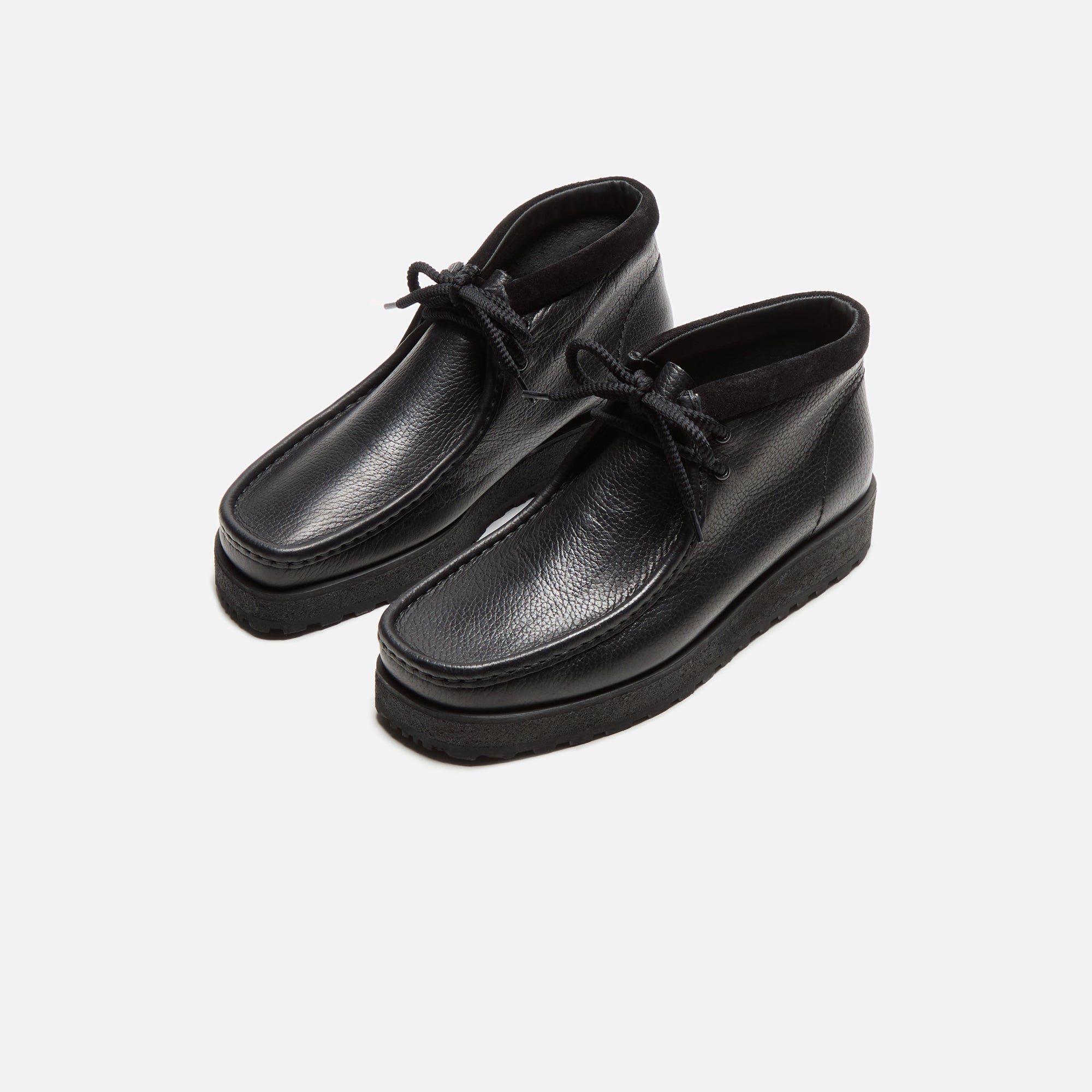Clarks Wallabee Scout - Black Leather | Kith Black Leather
