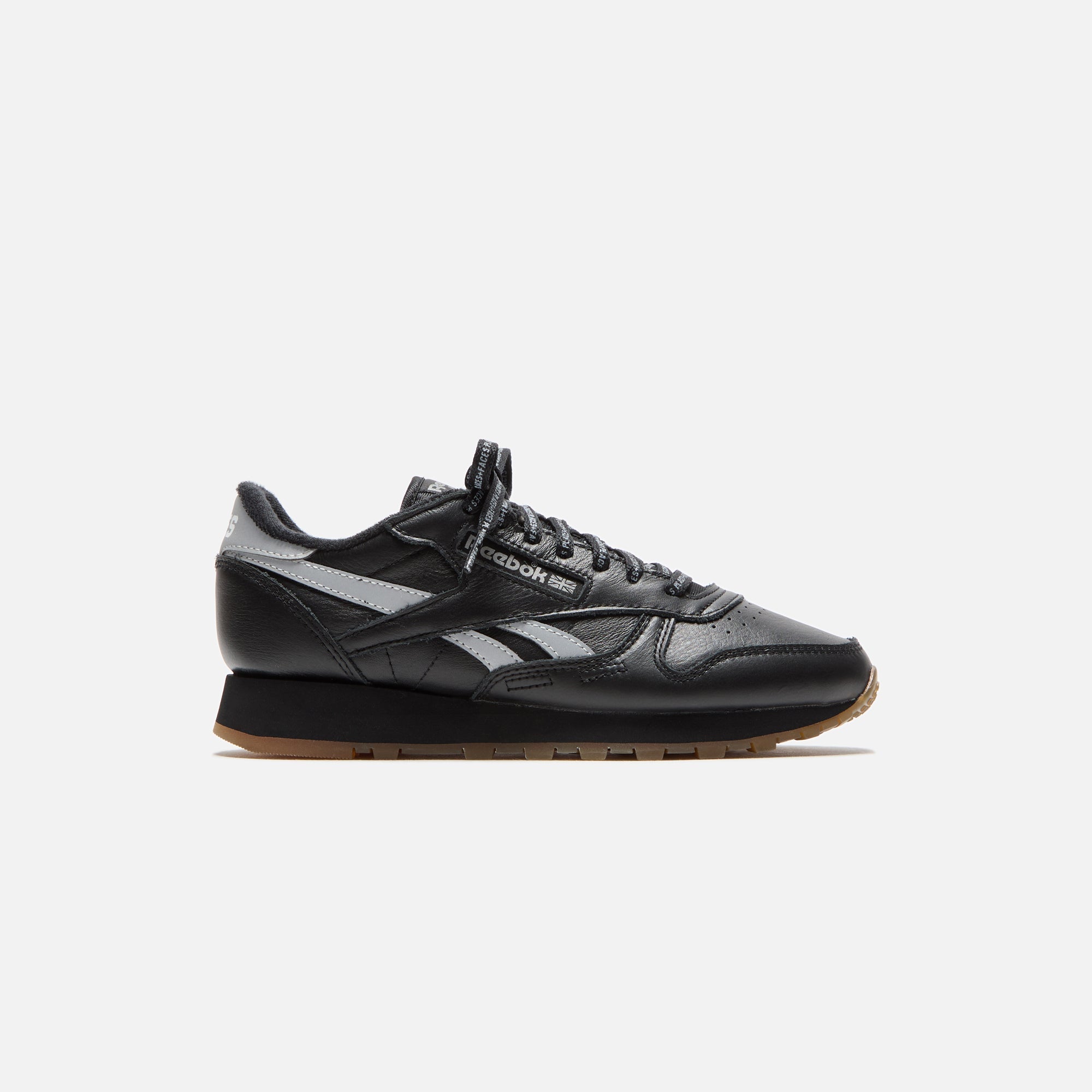 Reebok x Place+Faces Classic Leather - Black / Silver | Kith Black / Silver