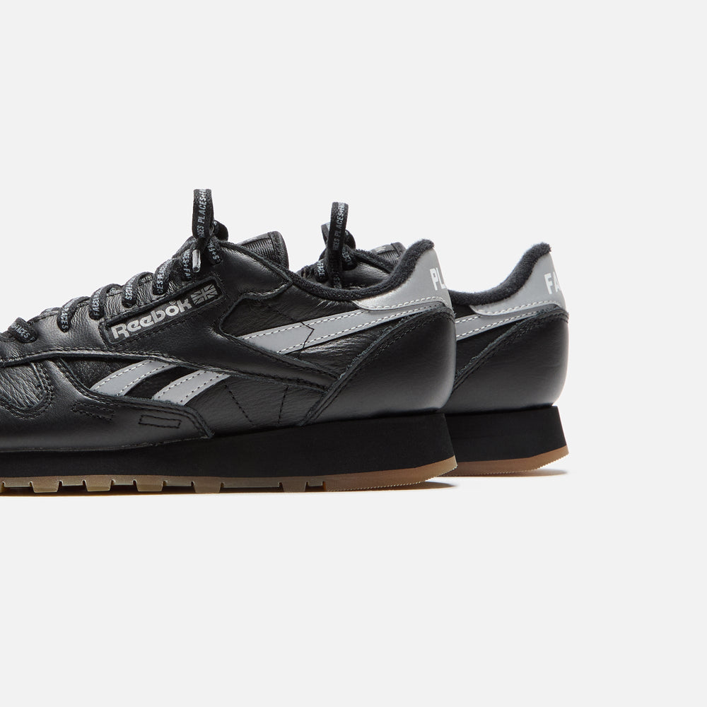 Reebok x Place+Faces Classic Leather - Black / Silver | Kith Black / Silver