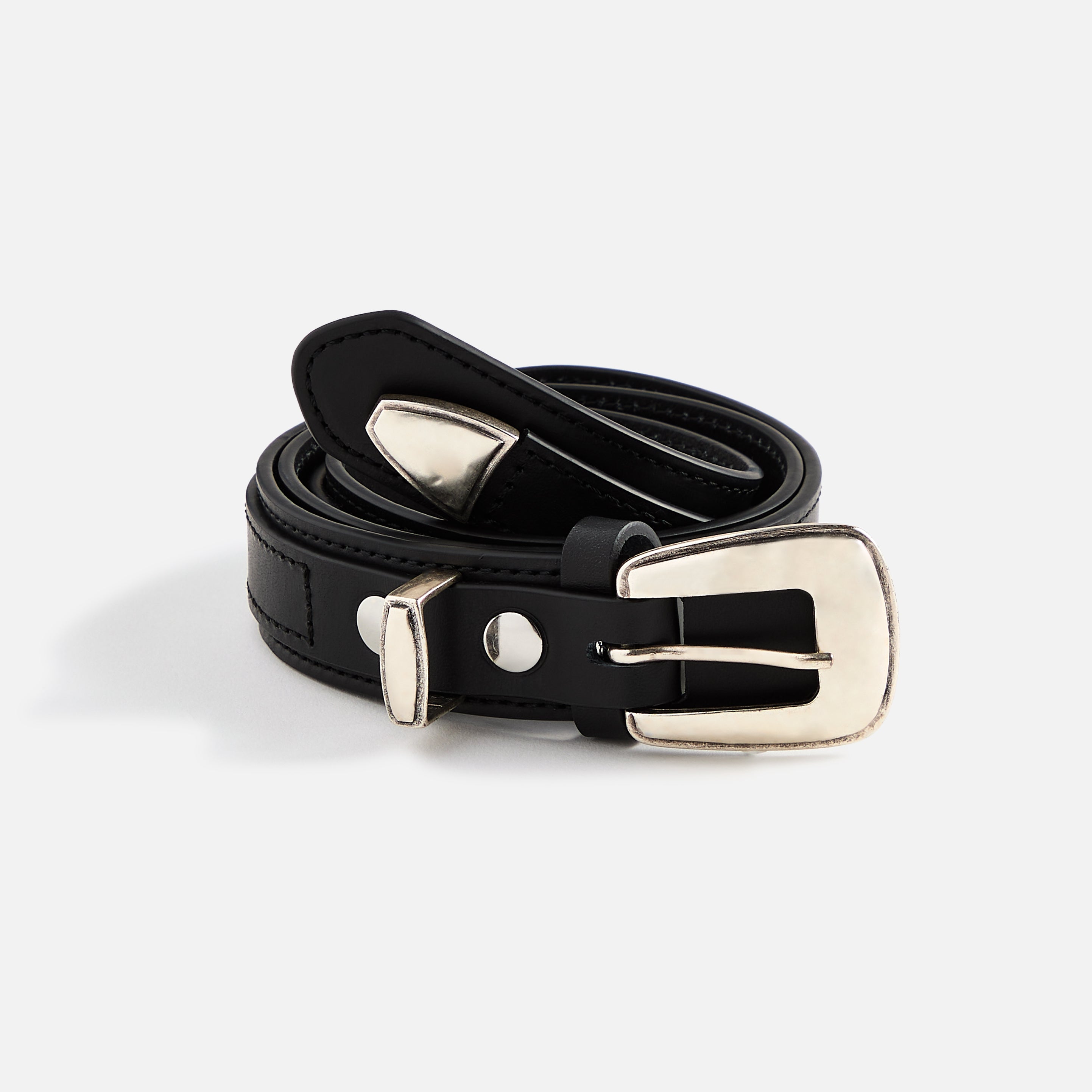Lemaire Minimal Western Belt - Black | Kith Black