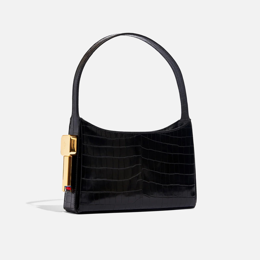 Edie Parker Burn Shoulder Bag - Black Croc | Kith Black Croc