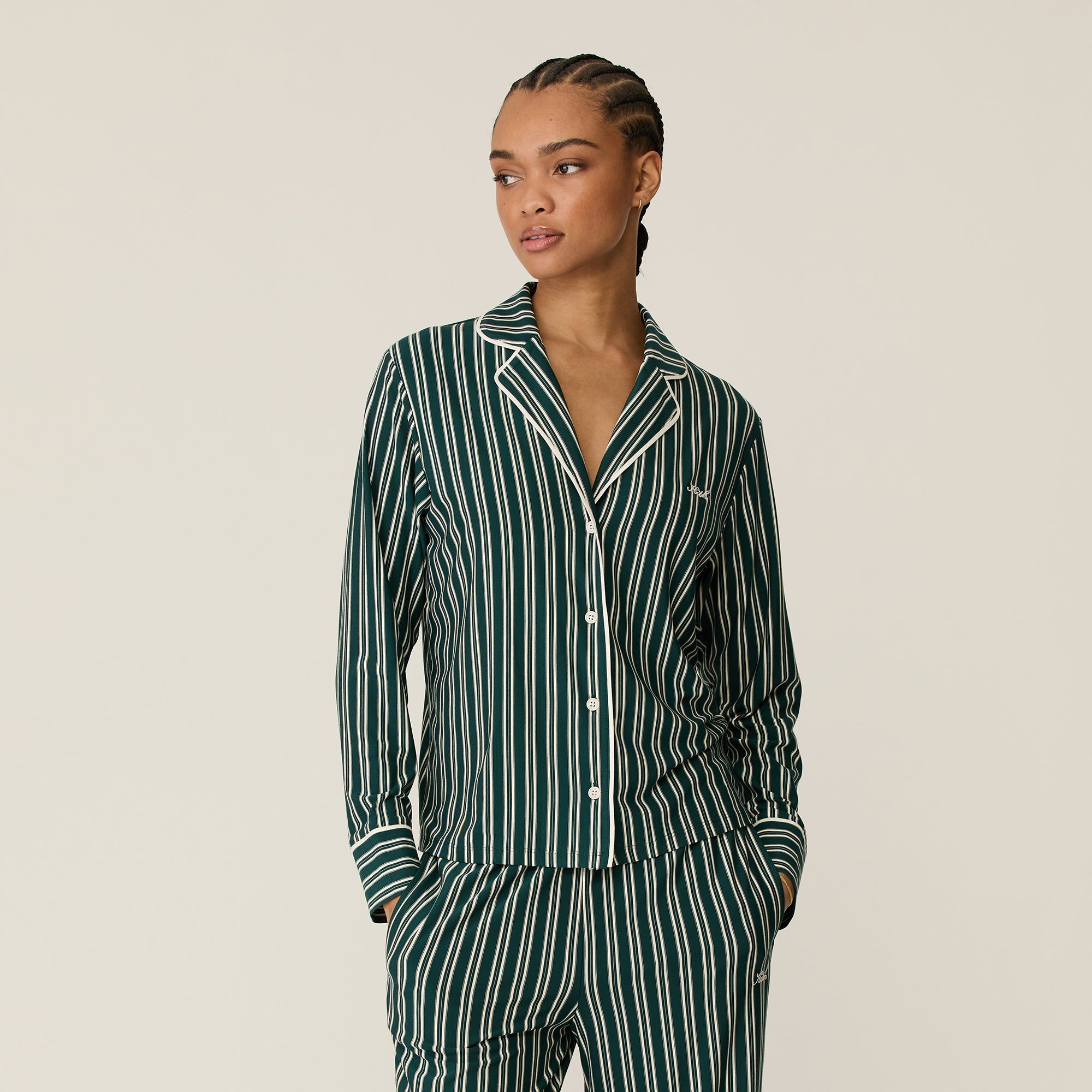 Kith Women Striped Pajama Set - Chronicle | Kith Chronicle