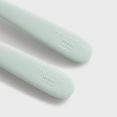 Kith Kids for Mushie Silicone Feeding Spoon 2 Pack - Helium | Kith Helium