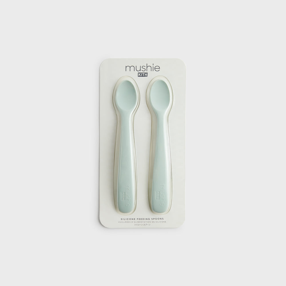 Kith Kids for Mushie Silicone Feeding Spoon 2 Pack - Helium | Kith Helium