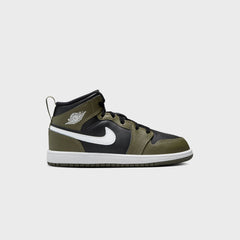 Jordan PS Air Jordan 1 Mid - Black / Medium Olive | Kith Black / Medium Olive