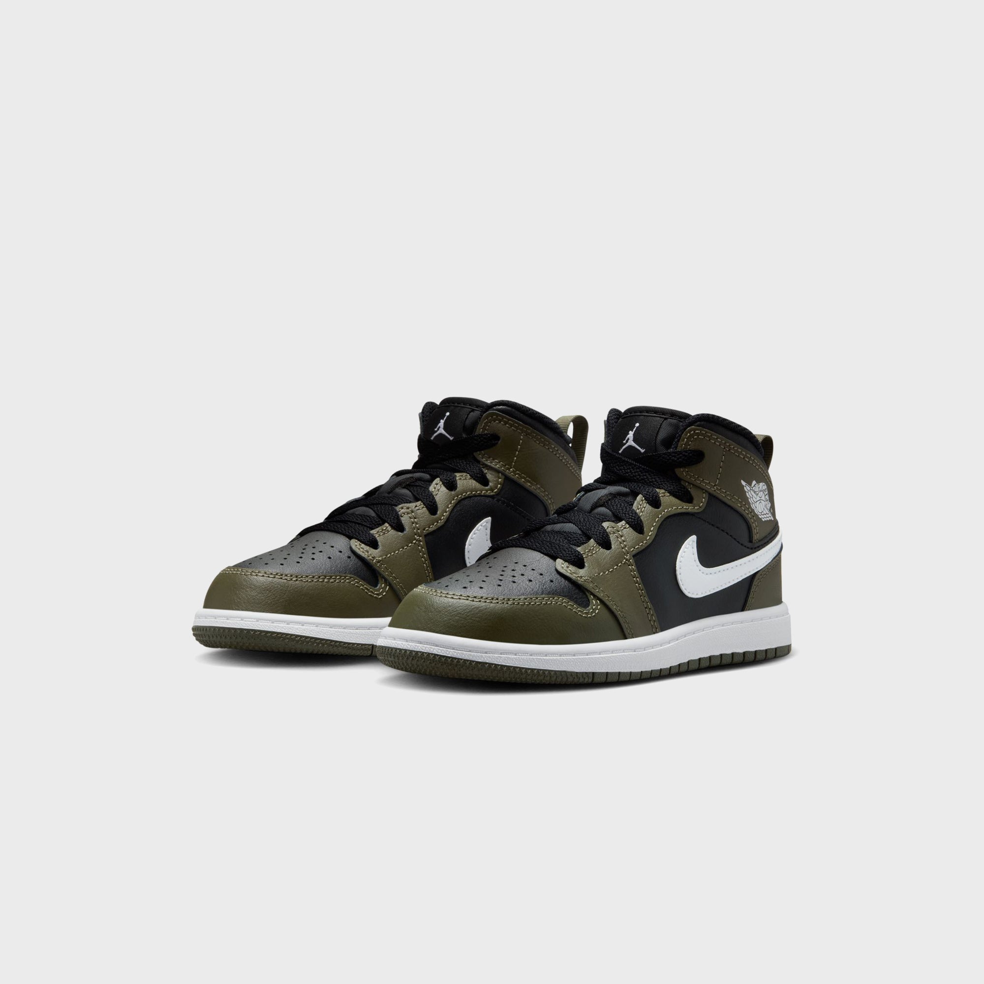 Jordan PS Air Jordan 1 Mid - Black / Medium Olive | Kith Black / Medium Olive