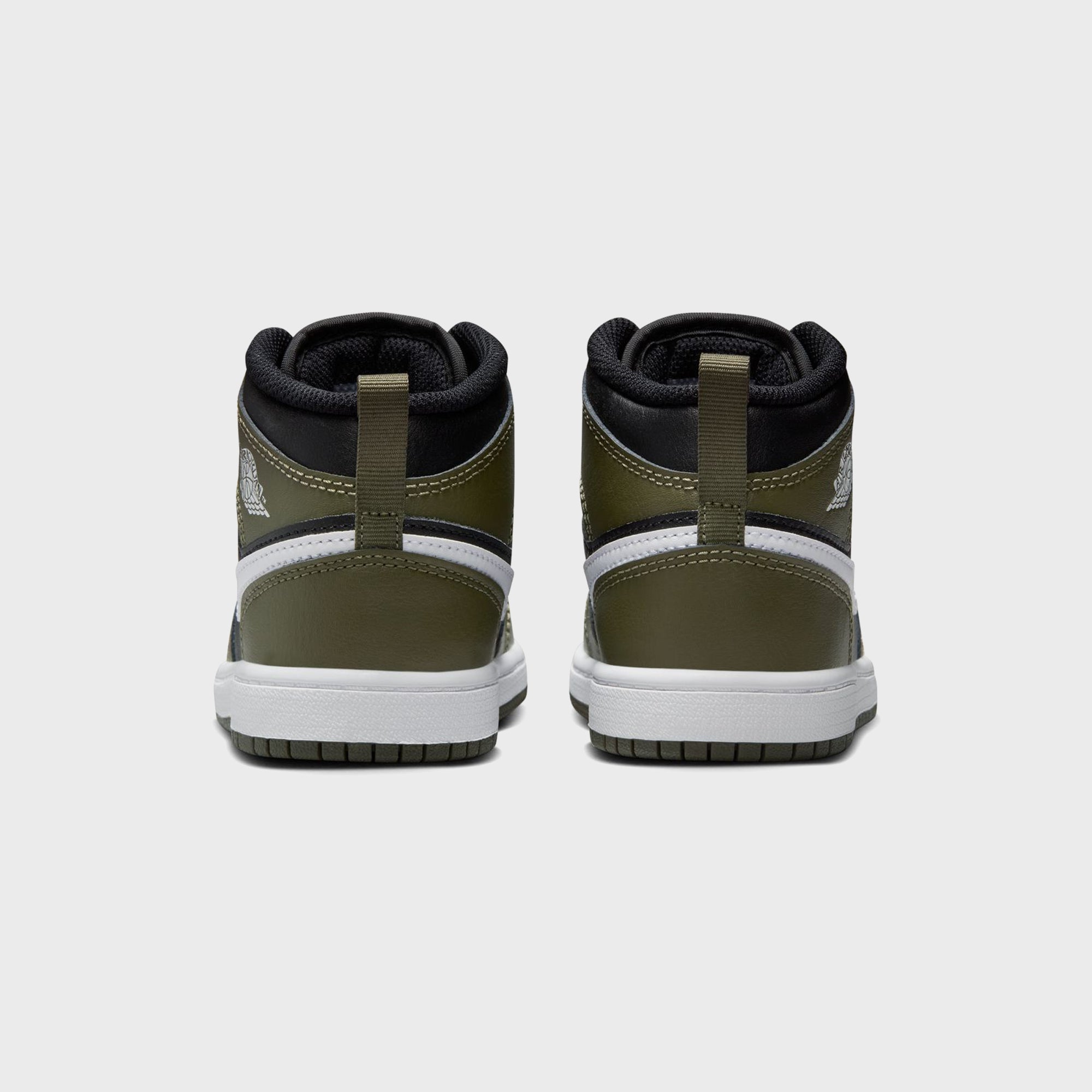 Jordan PS Air Jordan 1 Mid - Black / Medium Olive | Kith Black / Medium Olive