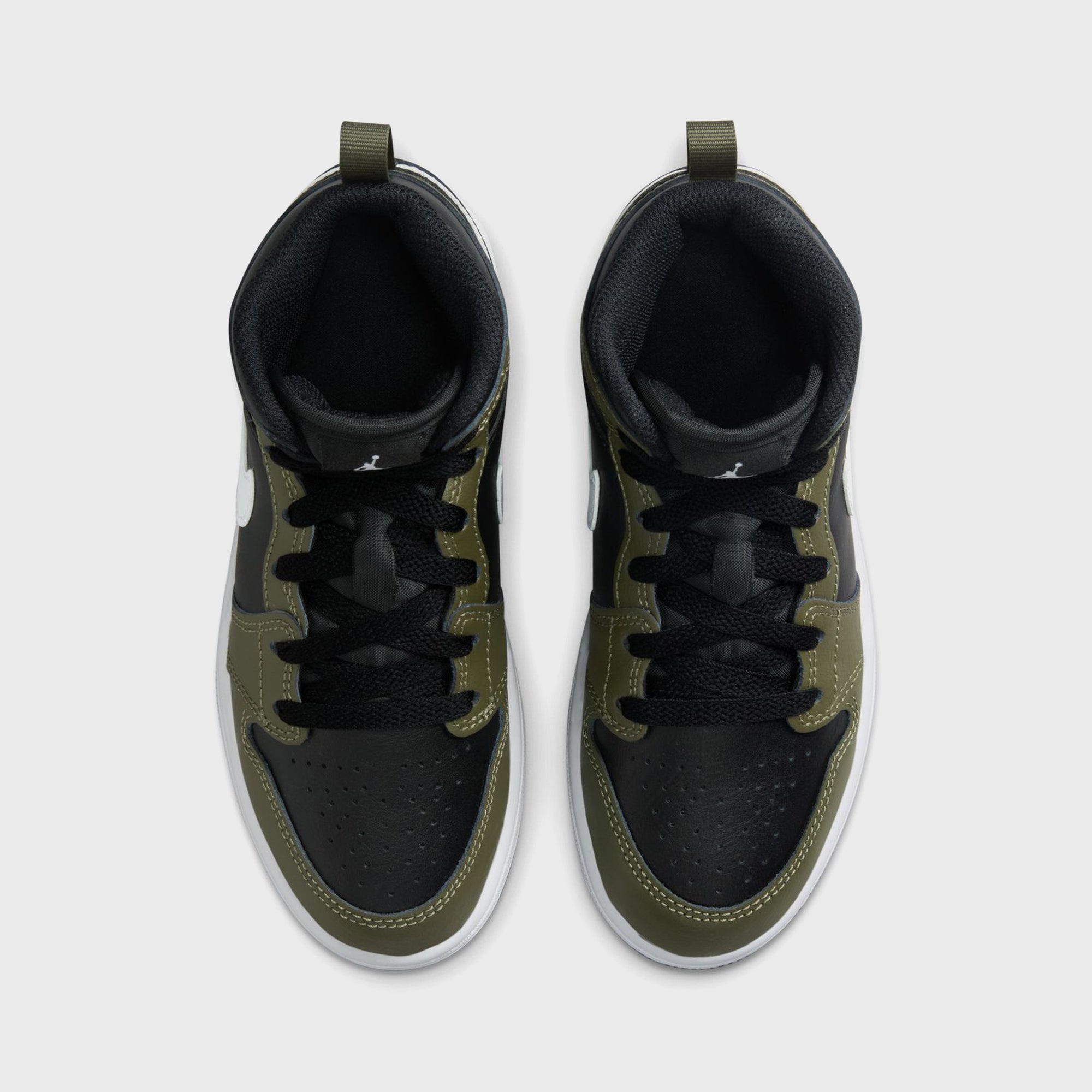 Jordan PS Air Jordan 1 Mid - Black / Medium Olive | Kith Black / Medium Olive
