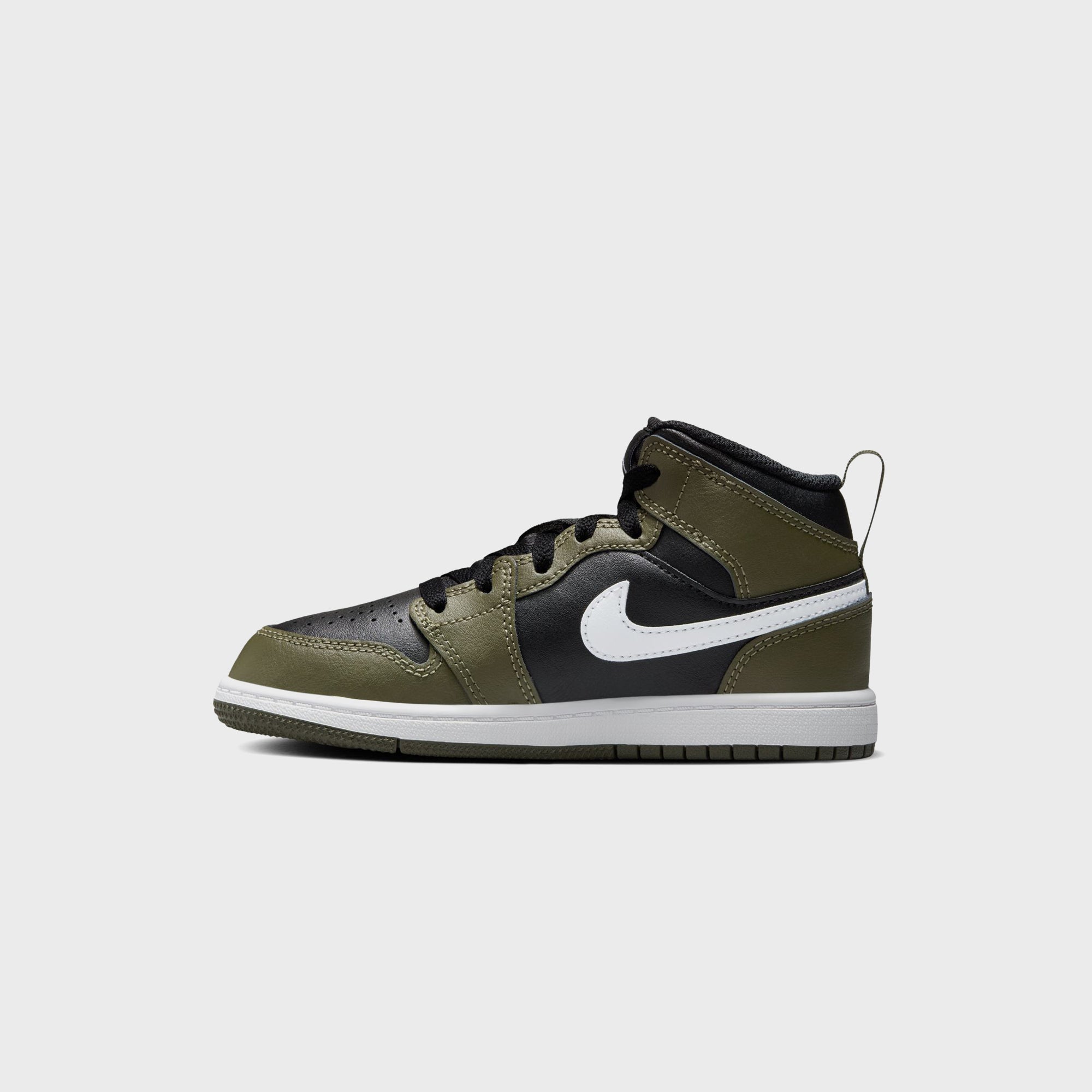 Jordan PS Air Jordan 1 Mid - Black / Medium Olive | Kith Black / Medium Olive