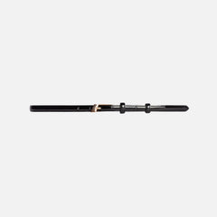 Black Suede Studio Slanted Belt - Black / Gold Hardware | Kith Black / Gold Hardware