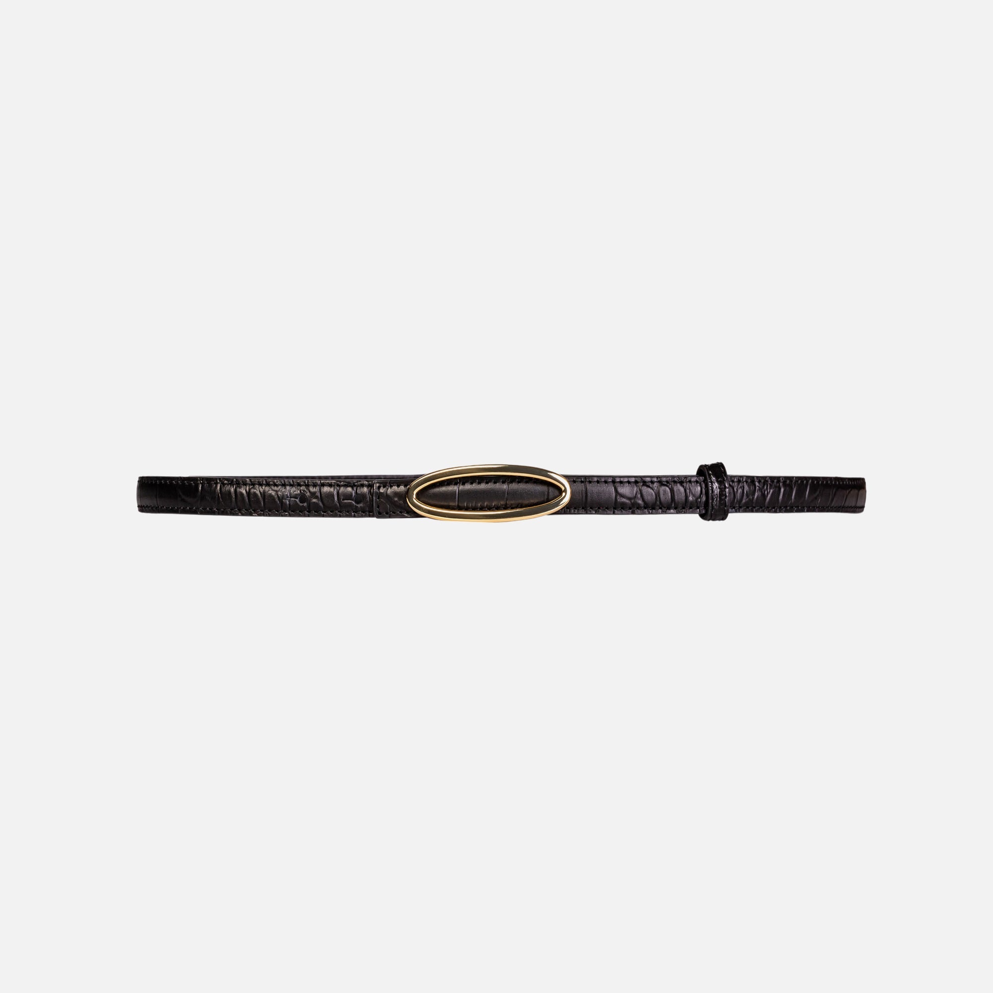 Black Suede Studio Melodie Belt - Black / Gold Hardware | Kith Black / Gold Hardware