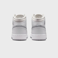 Jordan Air Jordan 1 Mid SE - Summit White / Metallic Silver | Kith Summit White / Metallic Silver